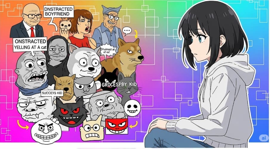 ネットで流行したコラ画像とSNSミーム
