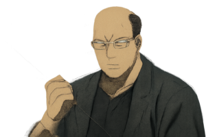 アニメ『SAKAMOTO DAYS』のロゴと、死刑囚アパートのキャラクターをイメージした画像