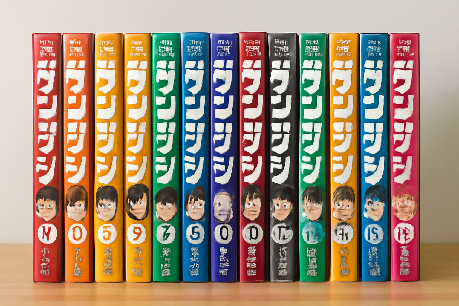 ダンダダンの単行本が並んでいるイメージ
