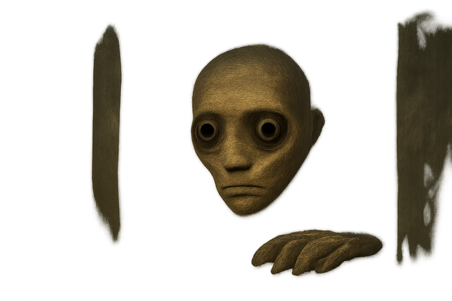 『進撃の巨人』の物語の中で、無垢の巨人たちがもつ恐怖と、作品の奥深さを象徴するような余韻のあるイメージ