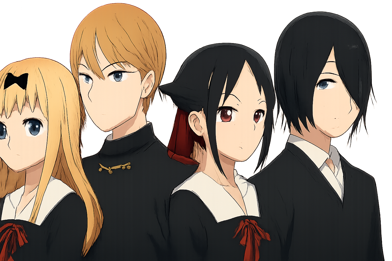 かぐや様は告らせたいのメインキャラクターたちが集うイメージ