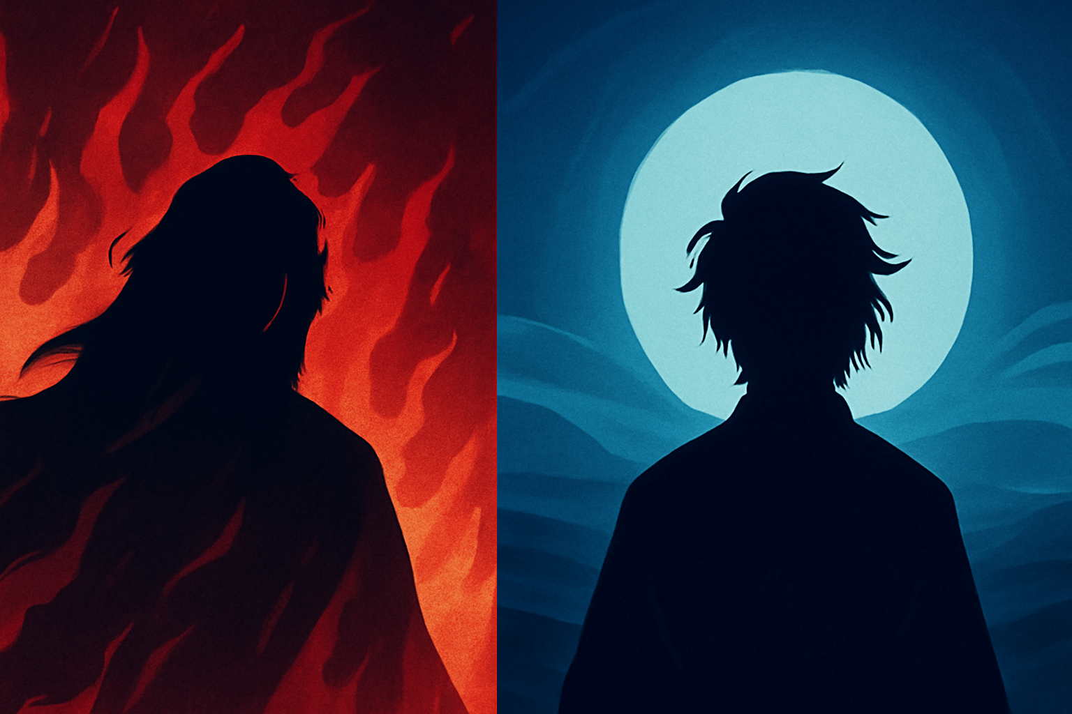 アニメの各シリーズのポスタービジュアルや、劇場のスクリーンを連想させる画像