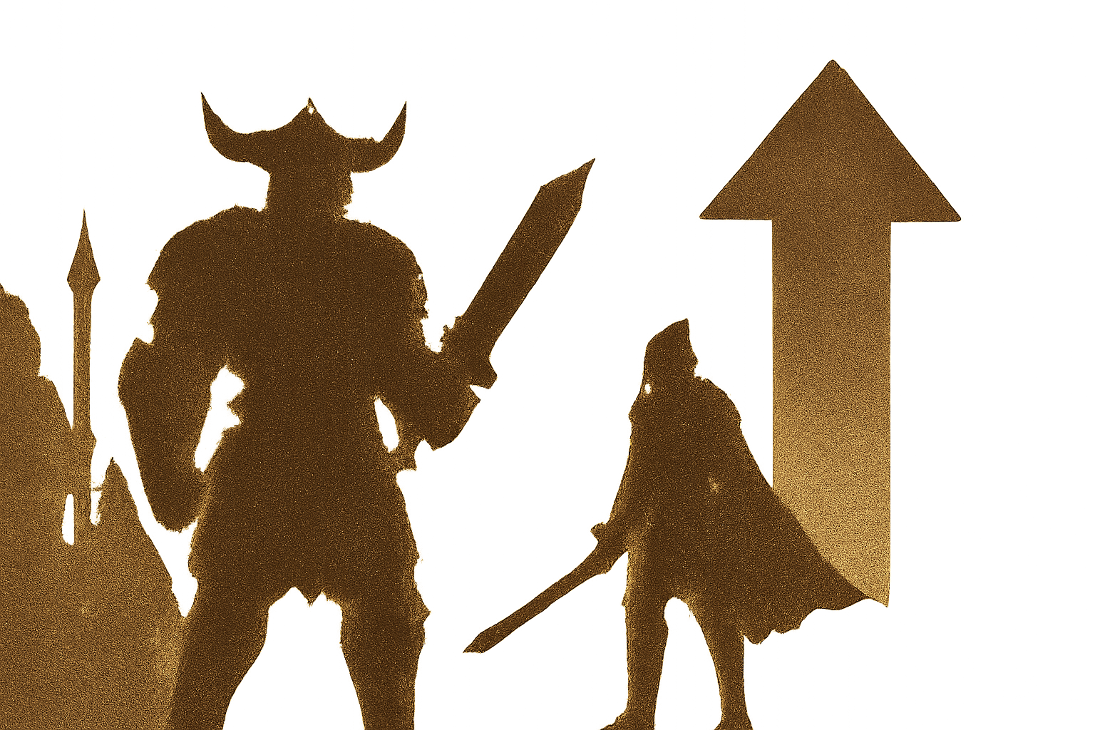 新世界（現地民）の戦士たちと強さを数値化するレベル概念のイメージ