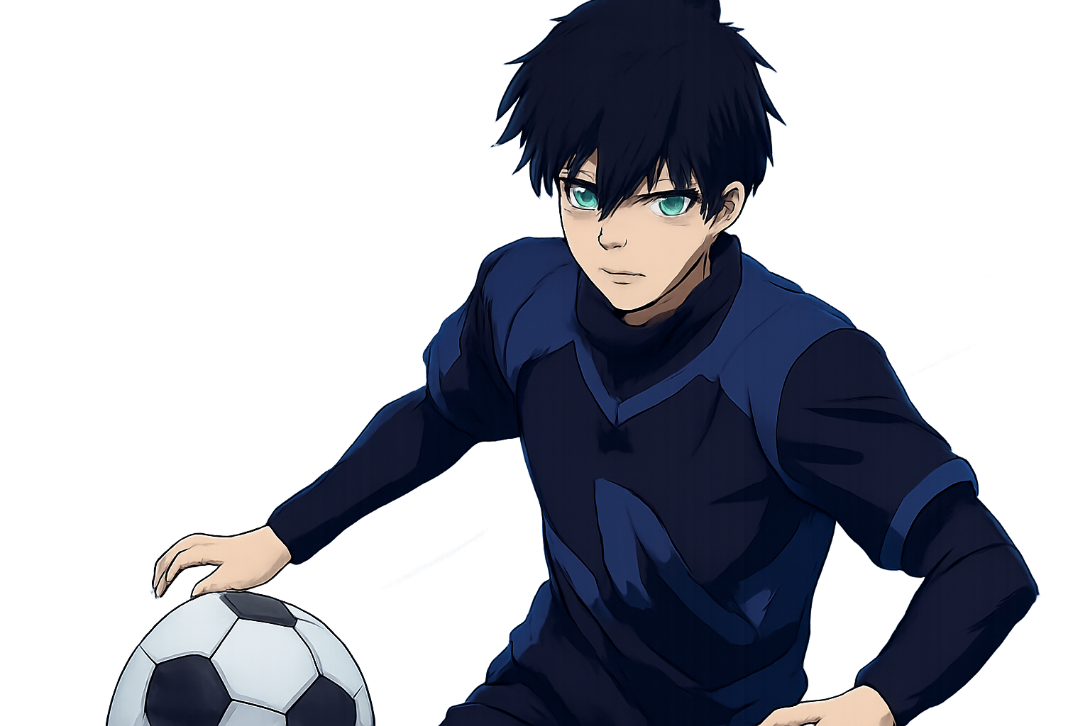 ブルーロックのロゴと凪誠士郎をイメージさせるビジュアル