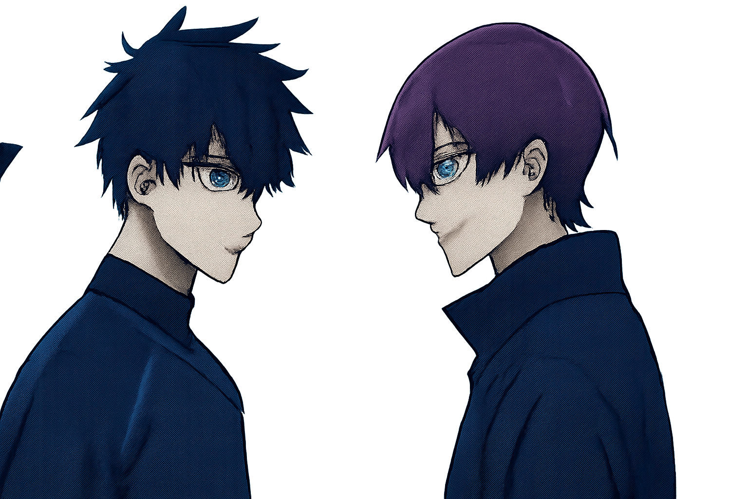 『劇場版ブルーロック -EPISODE 凪-』のポスタービジュアルや御影玲王との関係性を示すイメージ