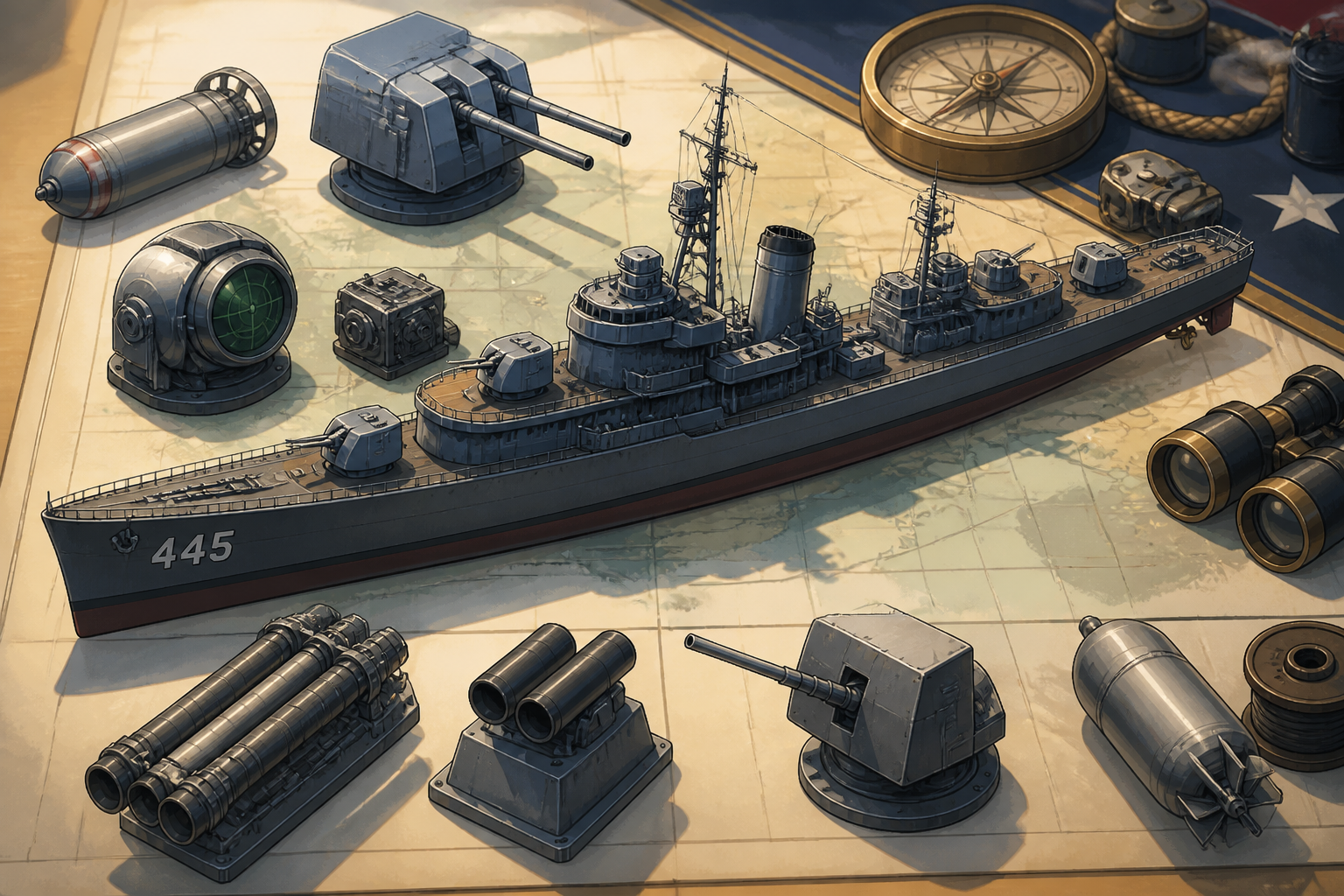 フレッチャー（艦これ）の基本性能とドロップ・任務攻略の判断手順の判断材料を具体的に示す場面