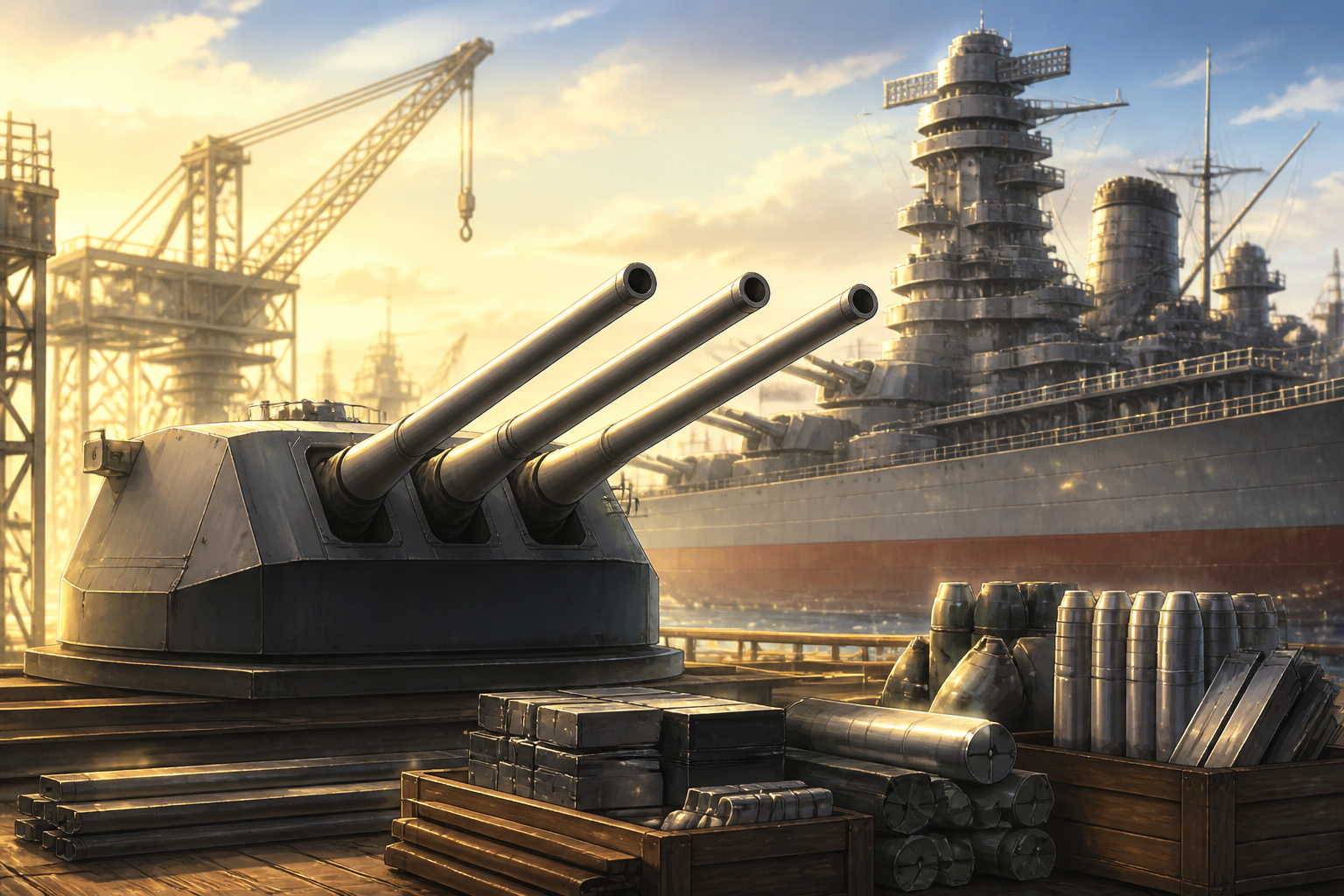 艦これのゲーム画面における大型建造や艦娘育成のイメージ